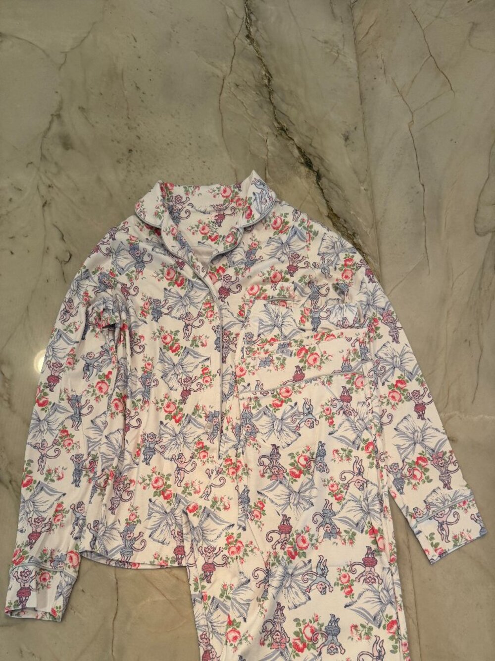 Roller Rabbit LoveShackFancy Collab PJ Set Size M